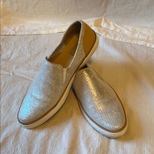 Ugg Silver Sparkle Deck Shoes